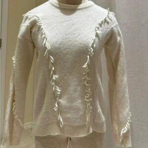 cream sweater small